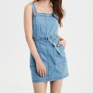 American Eagle Denim Utility Dress